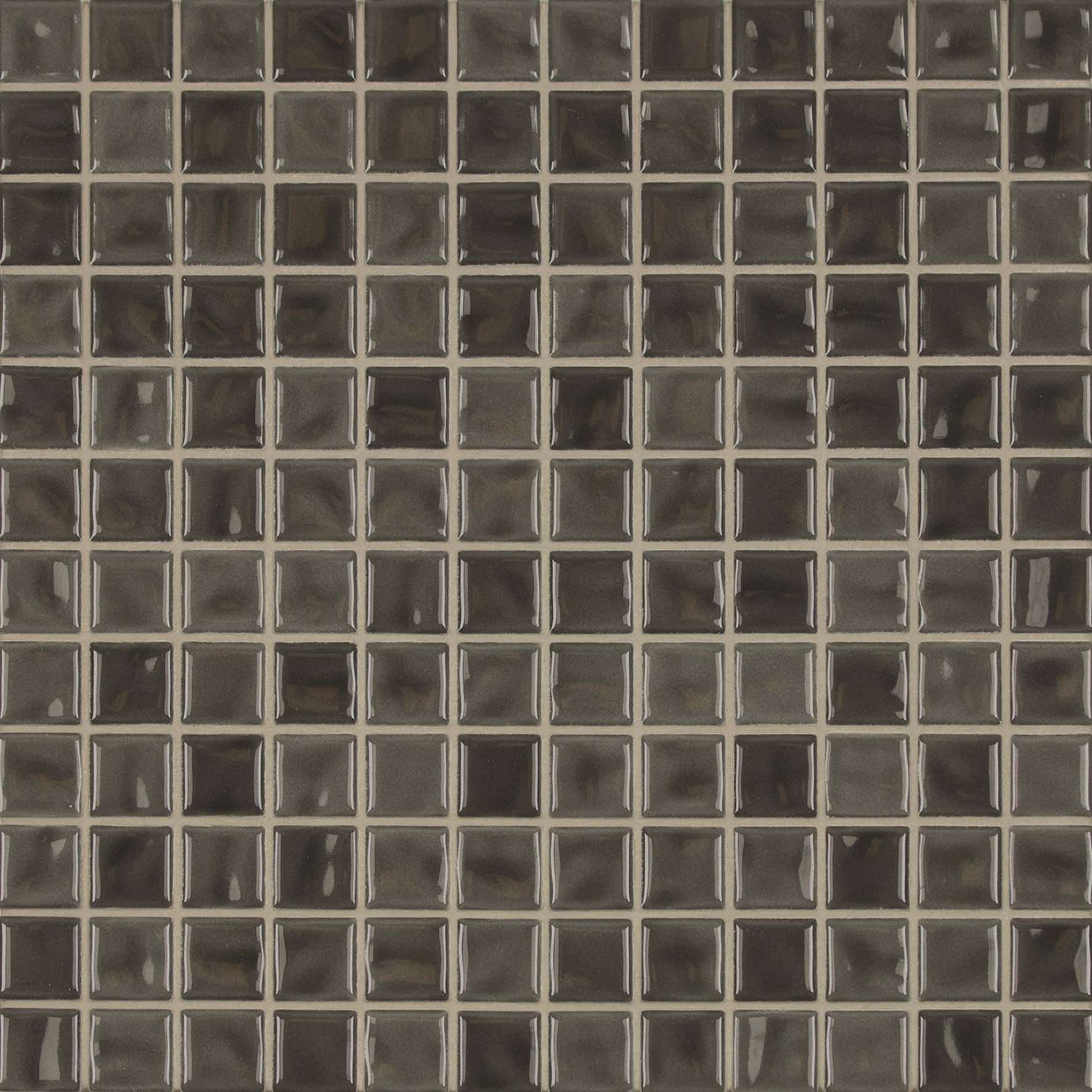 Мозаика Jasba 41924H Amano Anthracite Glossy, цвет серый, поверхность глянцевая, квадрат, 316x316