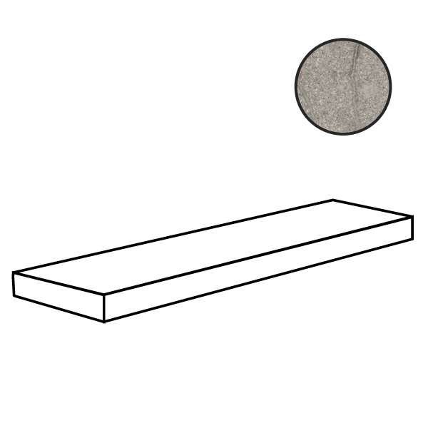 Ступени Flaviker Memories Angs Grey Soapstone Ant PF60012660, цвет серый, поверхность 3d (объёмная), прямоугольник, 320x1200