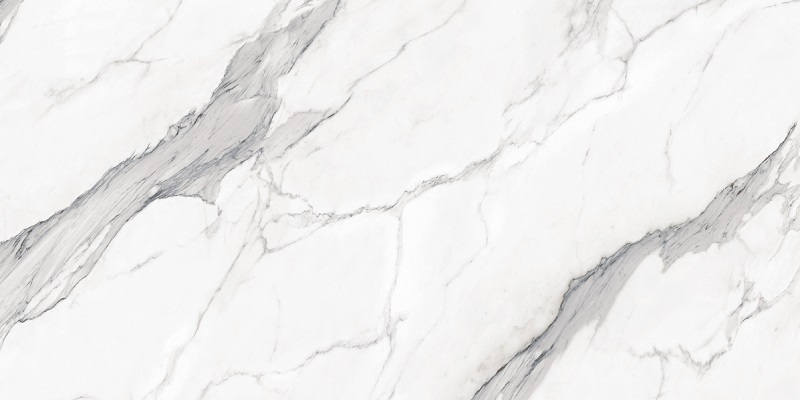 Широкоформатный керамогранит Caramelle Mosaic Marble Bianco Carrara Pol, цвет белый, поверхность глянцевая полированная, прямоугольник, 900x1800