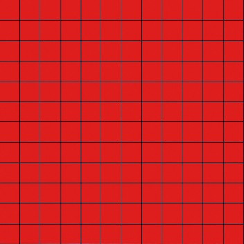 Мозаика Aparici Nordic Red Mosaic 2,5X2,5, цвет красный, поверхность глянцевая, квадрат, 298x298