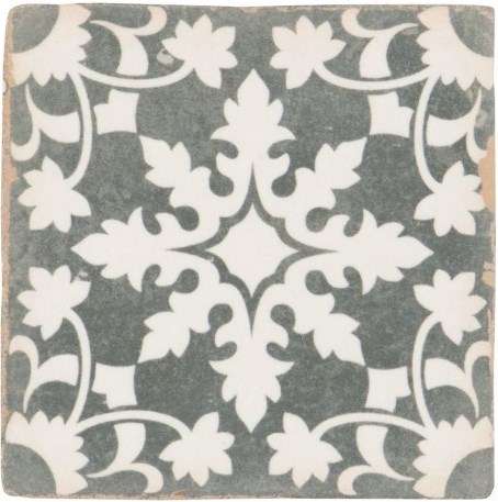 Керамическая плитка Harmony Archivo Zahra 18510, цвет чёрно-белый, поверхность матовая, квадрат, 125x125