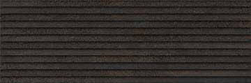 Керамическая плитка Emigres Rev. Olite Gomera Negro, цвет чёрный, поверхность матовая, прямоугольник, 200x600