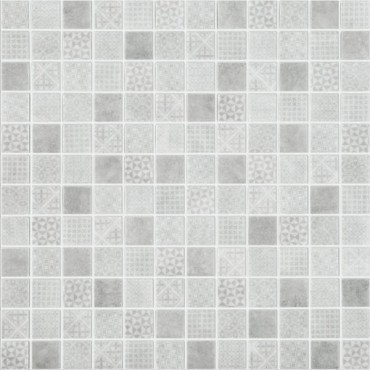 Мозаика Vidrepur Born Grey, цвет серый, поверхность матовая, квадрат, 317x317