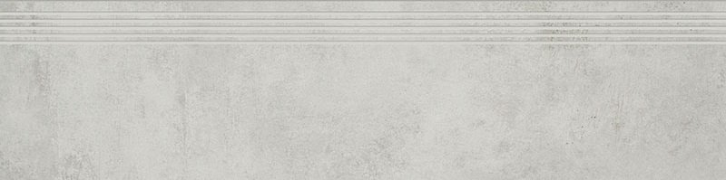 Ступени Paradyz Scratch Bianco Stopnica Prosta Nacinana Mat., цвет серый, поверхность матовая, прямоугольник, 298x1198