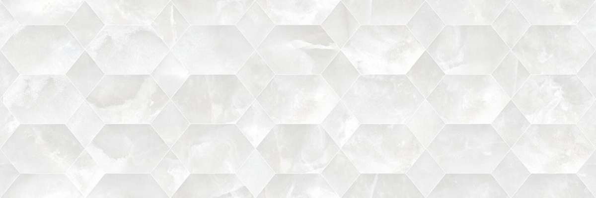 Декоративные элементы Gravita Onix Sky Hexa, цвет серый, поверхность матовая рельефная, прямоугольник, 300x900