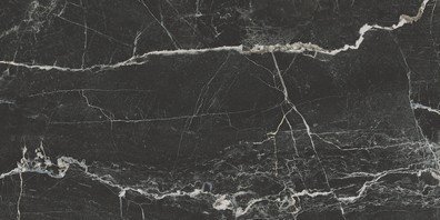 Керамогранит Vitra Marmori Сан Лорен Черный Полированный K947011FLPR1VTSD, цвет чёрный, поверхность полированная, прямоугольник, 600x1200