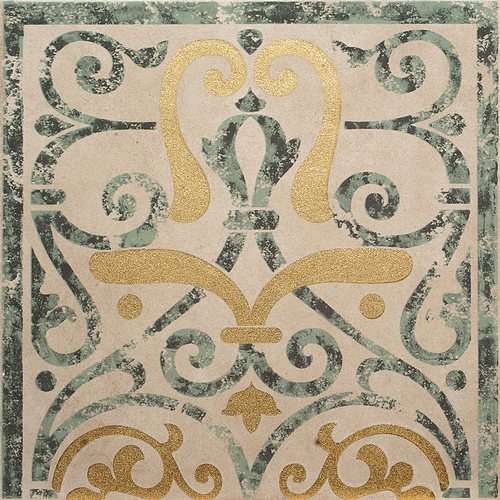 Декоративные элементы Arkadia Ornamenti Bc Verde Mod. Oro B, цвет бежевый, поверхность матовая, квадрат, 300x300
