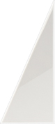 Керамическая плитка La Diva Veronica Triangolo Sx Liscia A Panna Lucido, цвет белый, поверхность глянцевая, прямоугольник, 40x90