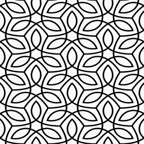 Декоративные элементы Vallelunga Colibri Nero Dec A2 6000262, цвет чёрно-белый, поверхность матовая, квадрат, 125x125