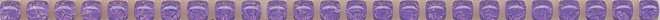Бордюры Kerama Marazzi Карандаш Бисер фиолетовый POD013, цвет фиолетовый, поверхность лаппатированная, прямоугольник, 6x200