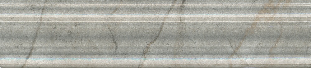 Бордюры Kerama Marazzi Кантата багет серый светлый глянцевый BLE025, цвет серый, поверхность глянцевая, прямоугольник, 55x250