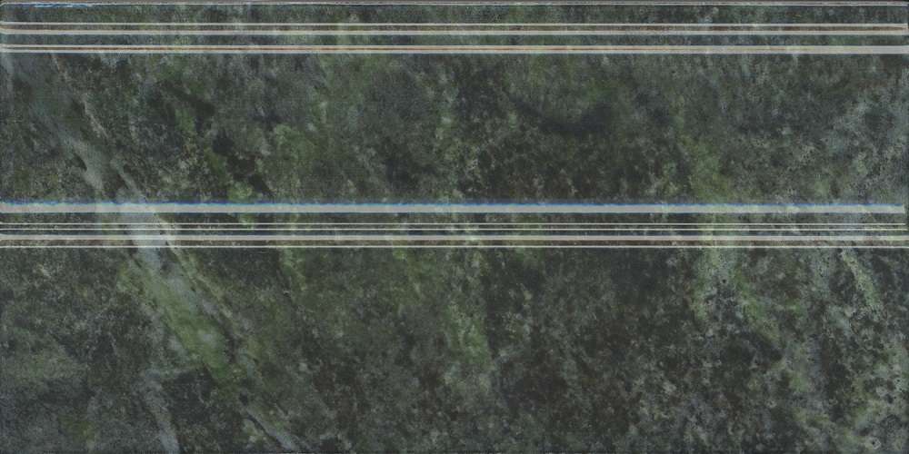 Бордюры Kerama Marazzi Серенада плинтус зелёный глянцевый FMA031R, цвет зелёный, поверхность глянцевая, прямоугольник, 150x300