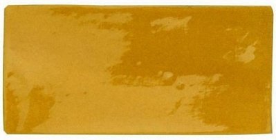 Керамическая плитка Cevica Antic Amarillo, цвет жёлтый, поверхность глянцевая, кабанчик, 75x150