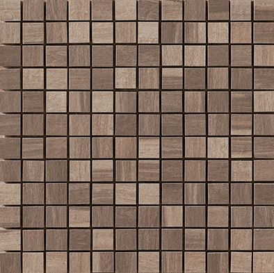 Мозаика Serenissima Urban Mosaico Dark 1043912, цвет коричневый тёмный, поверхность матовая, квадрат, 304x304