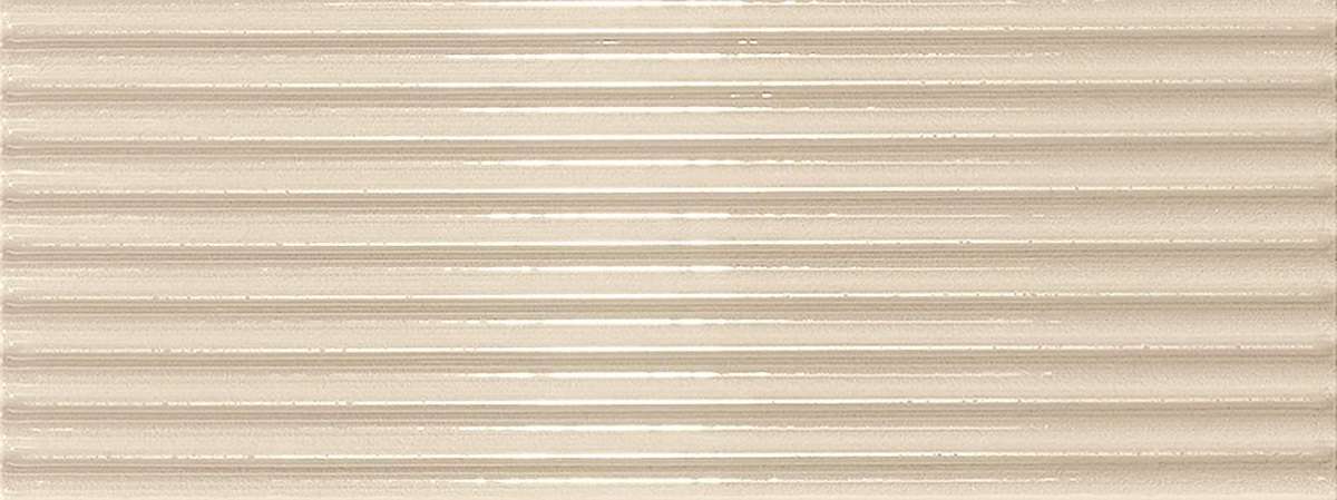 Керамическая плитка Ergon Abacus Brick Plisse Lux Corda ELHG, цвет бежевый, поверхность глянцевая рельефная, прямоугольник, 75x200