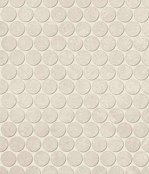 Мозаика Fap Roma Pietra Round Mosaico fLTR, цвет бежевый, поверхность матовая, прямоугольник, 295x325