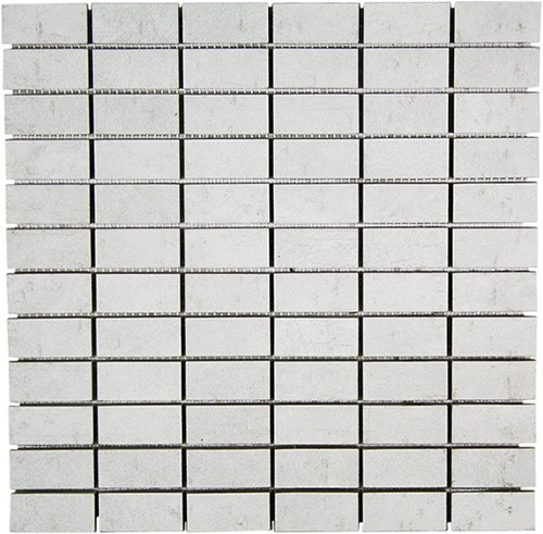 Мозаика Terratinta Betontech White TTBT01M2N, цвет белый, поверхность матовая, квадрат, 300x300
