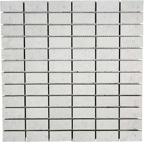 Мозаика Terratinta Betontech White TTBT01M2N, цвет белый, поверхность матовая, квадрат, 300x300