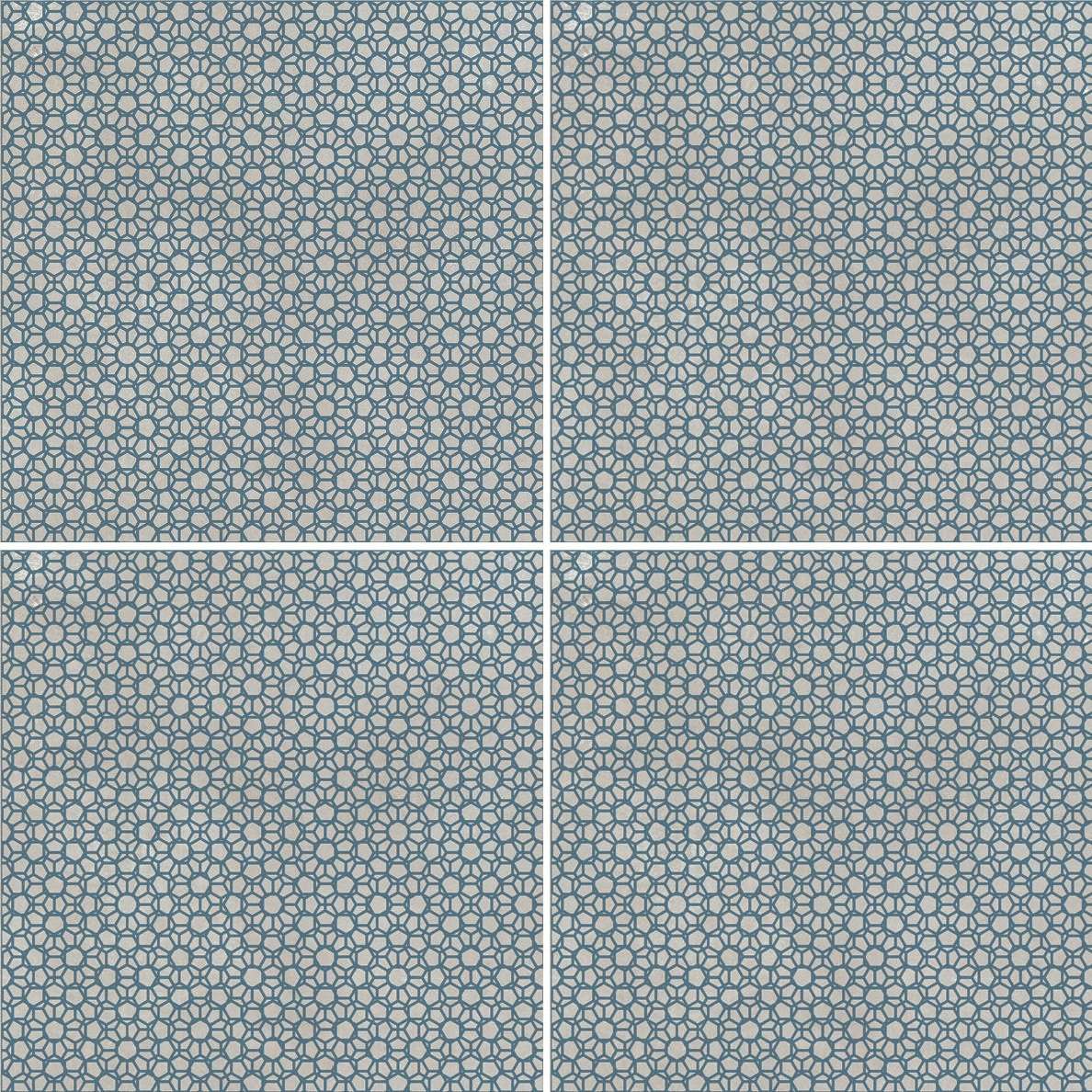 Керамогранит Mutina Azulej Renda Grigio PUA22, цвет серый, поверхность матовая, квадрат, 200x200
