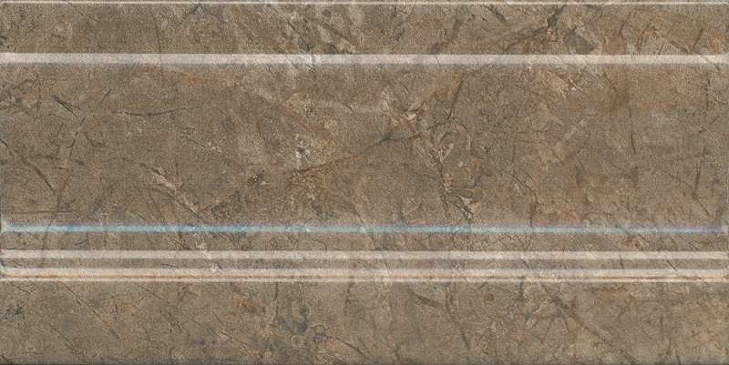 Бордюры Kerama Marazzi Каприччо плинтус коричневый глянцевый FMD043, цвет коричневый, поверхность глянцевая, прямоугольник, 100x200