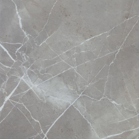 Керамогранит Ecoceramic Museum Grey, цвет серый, поверхность глянцевая, квадрат, 608x608