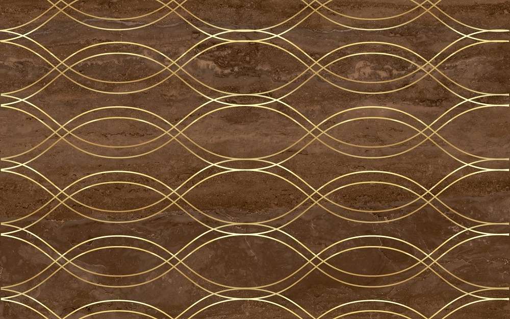 Декоративные элементы Terracotta Geoma Brown TD-GM-D-BR, цвет коричневый, поверхность глянцевая, прямоугольник, 250x400