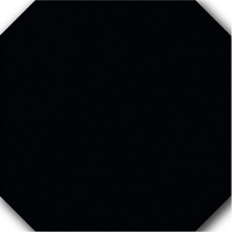 Керамическая плитка Tonalite Diamante Ottagonetta Nero Matt 3301, цвет чёрный тёмный, поверхность матовая, квадрат, 150x150