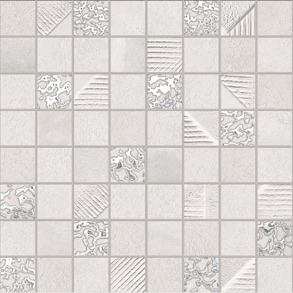 Мозаика Ibero Mos. Cromat-One White 78798310, цвет белый, поверхность полированная, квадрат, 300x300