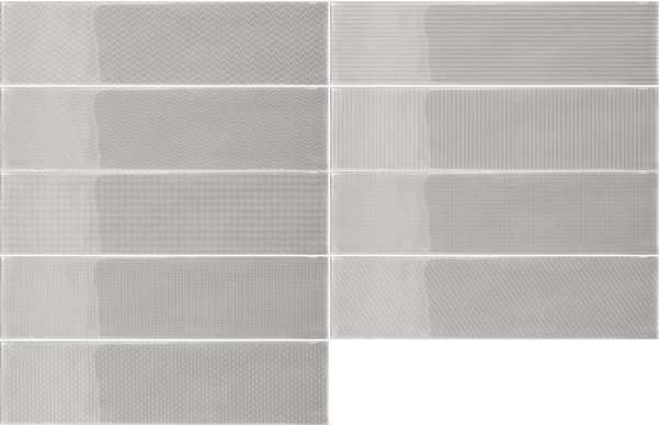 Декоративные элементы Wow Gradient Decor Greige Gloss 109166, цвет серый, поверхность глянцевая, прямоугольник, 75x300
