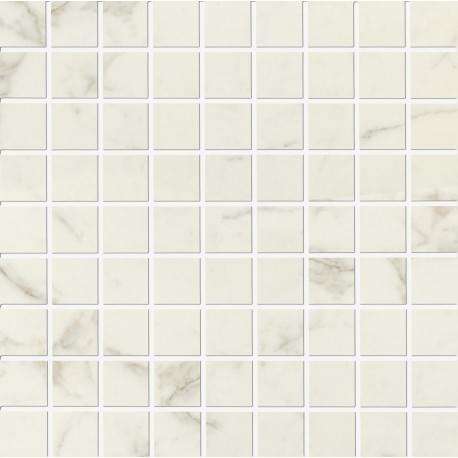 Мозаика Piemme Marmi-Reali Statuario Gold Mosaico 00553, цвет бежевый, поверхность полированная, квадрат, 300x300