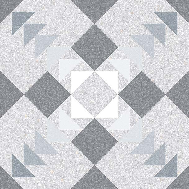 Декоративные элементы Vives Benaco Humo, цвет серый, поверхность матовая, квадрат, 200x200