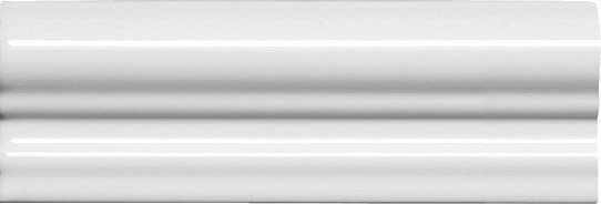 Бордюры Adex ADNE5170 Moldura Italiana PB Blanco Z, цвет белый, поверхность глянцевая, прямоугольник, 50x200