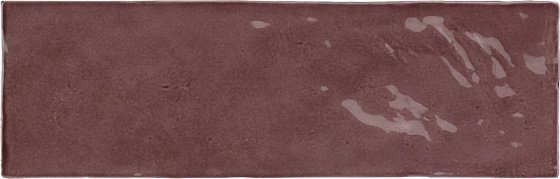 Керамическая плитка Equipe La Riviera Juneberry 25844, цвет бордовый, поверхность глянцевая, прямоугольник, 65x200