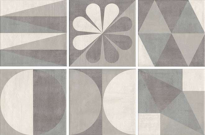 Декоративные элементы Kerama Marazzi Понти 5286, цвет серый, поверхность матовая, квадрат, 200x200