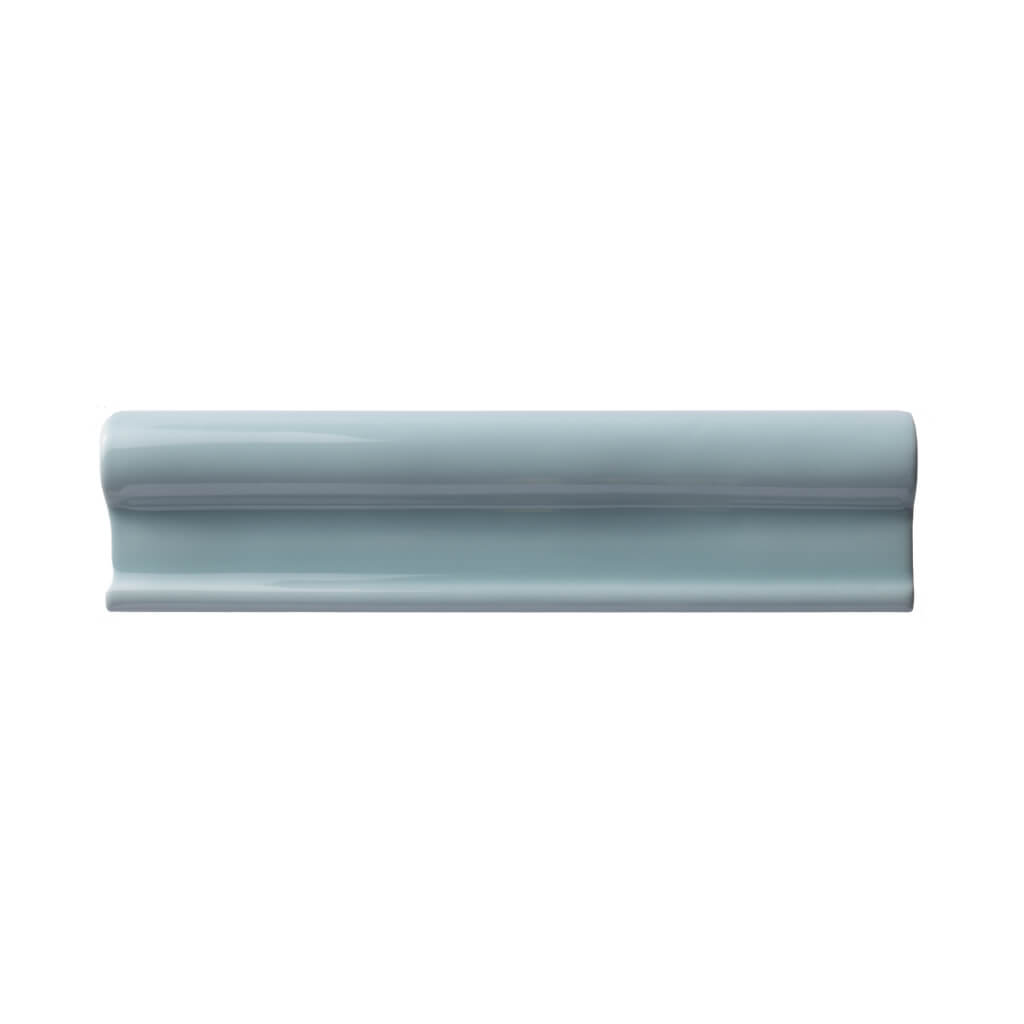 Бордюры Adex Levante Moldura Poniente Glossy ADLE5006, цвет бирюзовый, поверхность глянцевая, прямоугольник, 50x200