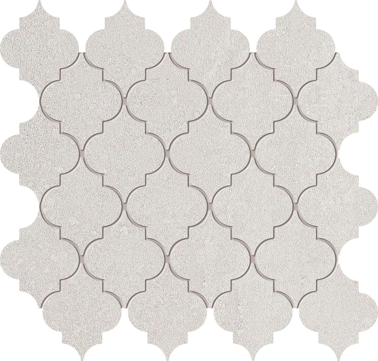 Мозаика Tubadzin Entina Grey, цвет серый, поверхность матовая, арабеска, 246x264