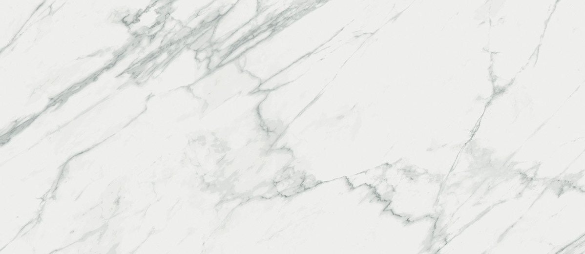 Широкоформатный керамогранит Mirage Jewels Statuario Venato Luc JW14, цвет белый, поверхность полированная, прямоугольник, 1200x2780