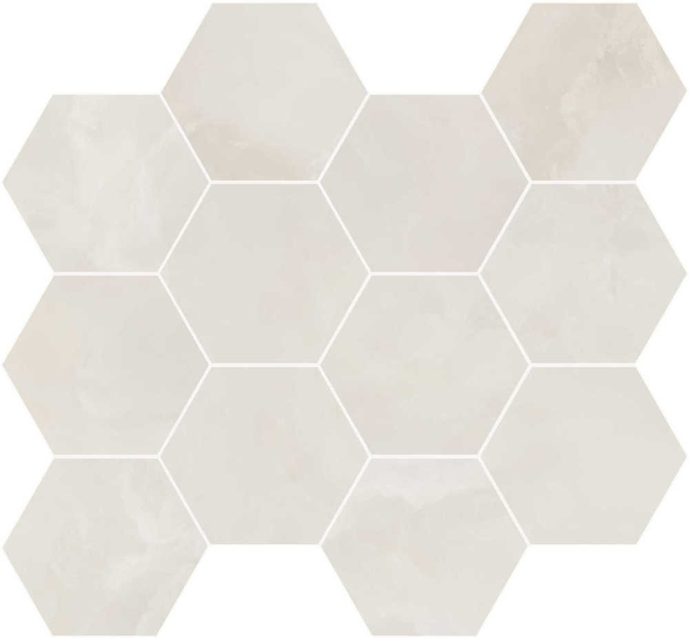 Декоративные элементы Caesar Anima Ever Royal Onyx Esagono AFFL, цвет серый, поверхность полированная, шестиугольник, 285x330
