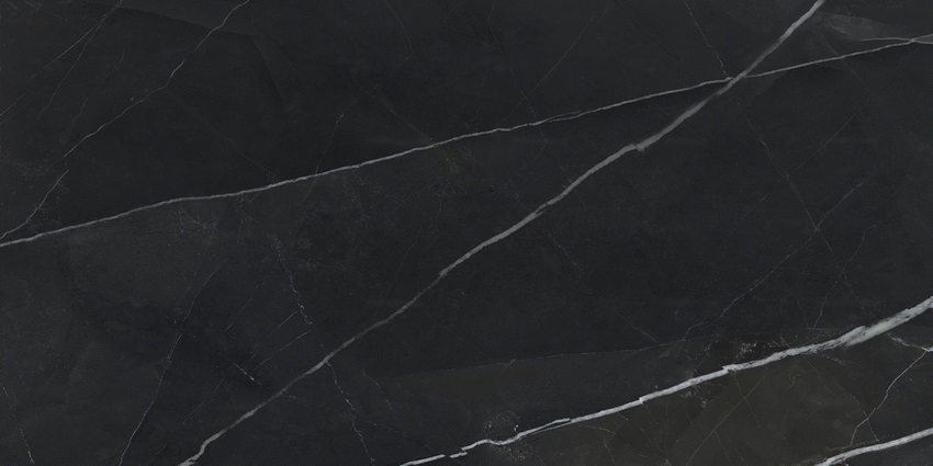 Керамогранит Artecera Calacatta Black Rectificado AC126200B, цвет чёрный, поверхность полированная, прямоугольник, 600x1200