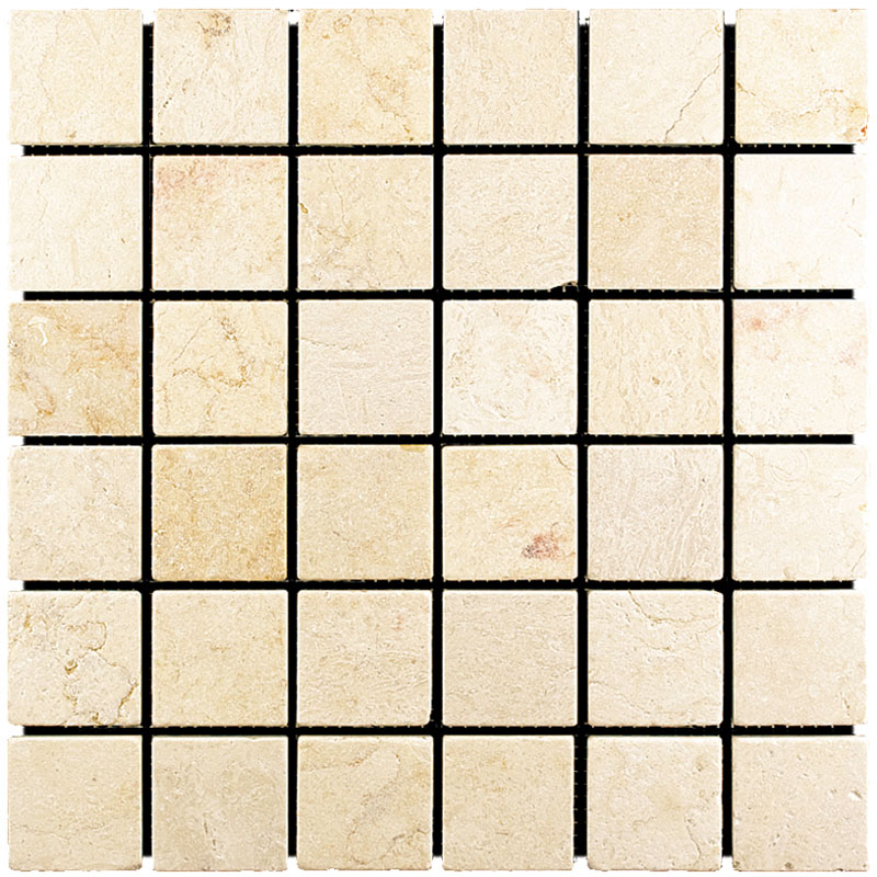 Мозаика Natural Mosaic Adriatica (4,8X4,8) 7M021-48T, цвет бежевый, поверхность матовая, квадрат, 305x305