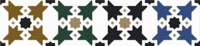 Бордюры Керамин Фриз Марокко, цвет разноцветный, поверхность глянцевая, прямоугольник, 62x275