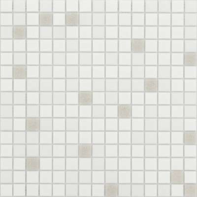Мозаика Caramelle Mosaic Sabbia Perla (на сетке), цвет белый, поверхность матовая, квадрат, 327x327