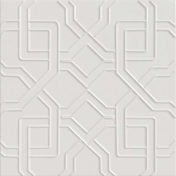 Керамическая плитка 41zero42 Superclassica SCB Path Bianco 4101014, цвет бежевый, поверхность глянцевая, квадрат, 150x150