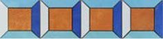 Бордюры Cedir Mediterraneo Cassettone Amalfi Lappato, цвет разноцветный, поверхность матовая, прямоугольник, 125x500