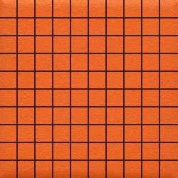 Мозаика Ce.Si Full Body Elio Su Rete 1x1, цвет оранжевый, поверхность матовая, квадрат, 300x300