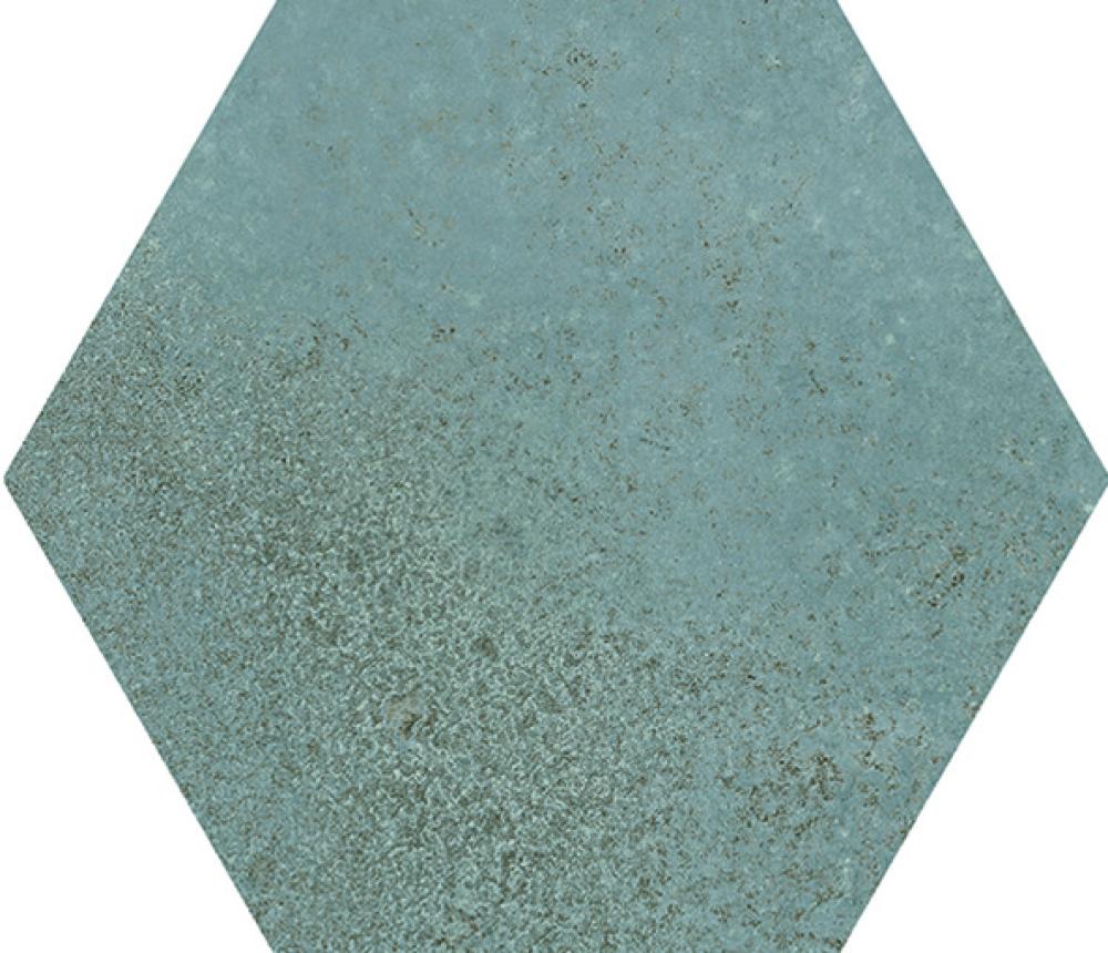 Керамогранит Dune Magnet Exa Mint 188593, цвет зелёный, поверхность матовая, шестиугольник, 150x170