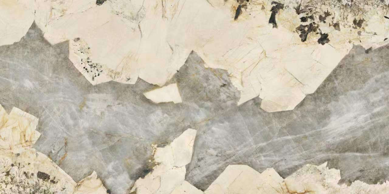 Широкоформатный керамогранит Zodiac Patagonia Quartzite Polished (6 мм) MN813BP321606, цвет серый бежевый, поверхность полированная, прямоугольник, 1600x3200