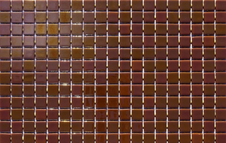 Мозаика Ezarri Metal Opalo, цвет коричневый, поверхность глянцевая, прямоугольник, 313x495