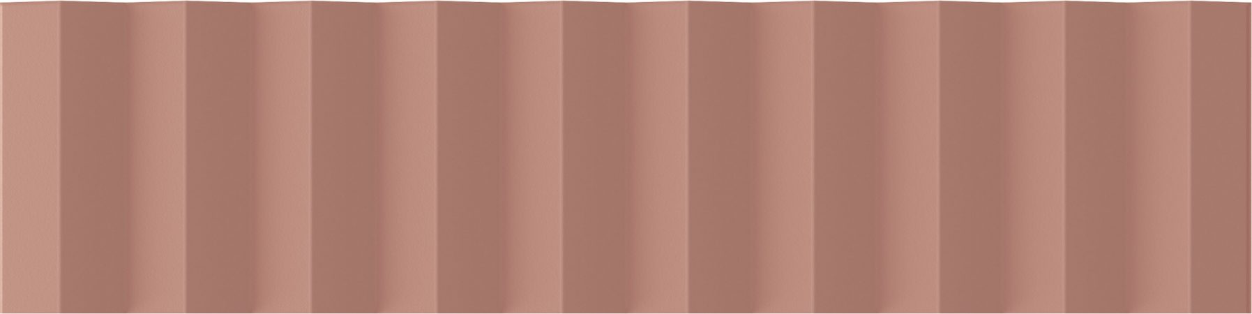 Керамическая плитка Wow Twin Peaks Up Cotto 131545, цвет терракотовый, поверхность матовая 3d (объёмная), под кирпич, 75x300