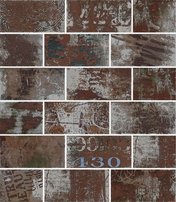 Керамическая плитка TAU Nunzia A, цвет коричневый, поверхность матовая, прямоугольник, 112x224